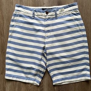 White and Blue Striped Tommy Hilfiger Short
